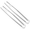 2Pcs Stainless Steel Bbq Tongs Japanese Style Food Clamp Ergonomic Heat Resistant Rust Proof Lightweight for Outdoor Barbecue