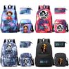 3Pcs/set Anime One Piece Bag Large Capacity Unisex Bagpack with Shoulder Bag Pencil Case Student Supply for Girl Boy Student Daily Leisure Backpack