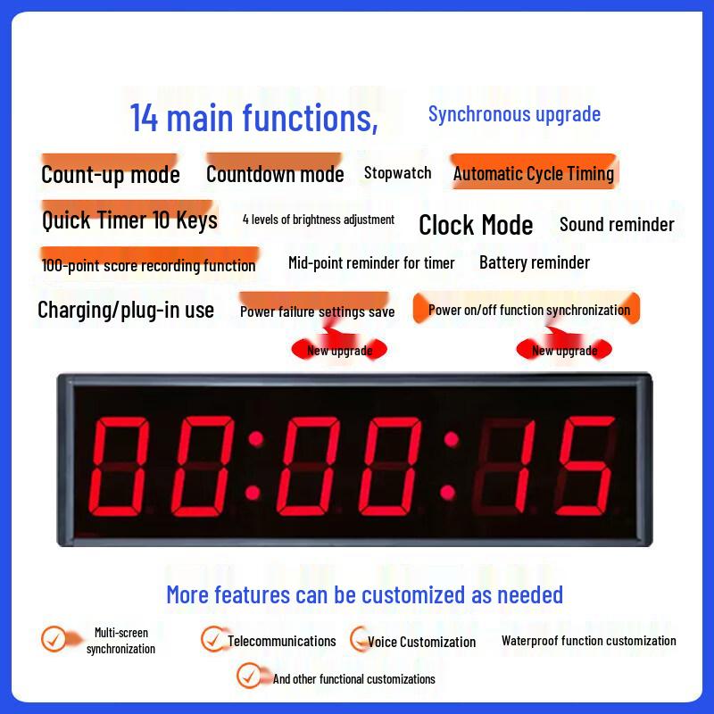 Jundingying 4-дюймовый светодиодный таймер для соревнований