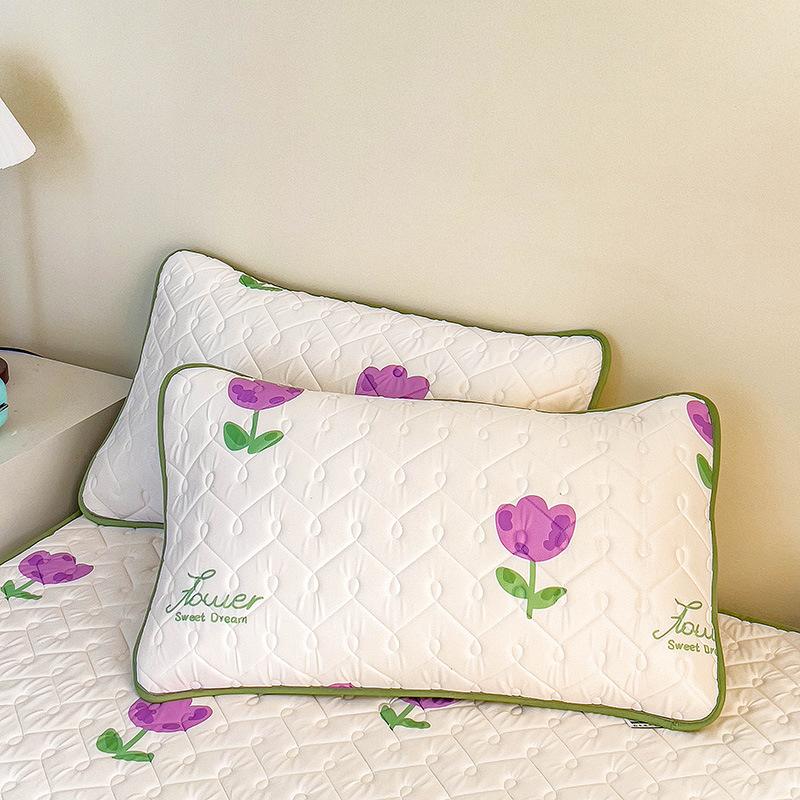 Латексный спальный коврик для матери и ребенка, трехсекционное покрывало с крутым латексным матрасом с шелковой подкладкой, защитный чехол