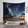 Cosmic Solar System Hanging Cloth Art Background Cloth Galaxy Space Planet Tapestry Science Fiction Planet Background Cloth