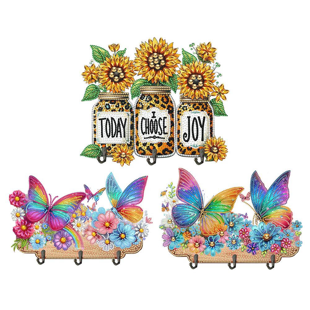 Wood 2D/Flat DIY Diamond Painting Hanging Hook Diamond Art Painting Hook Kit for Wall Decoration and Space-Saving Storage