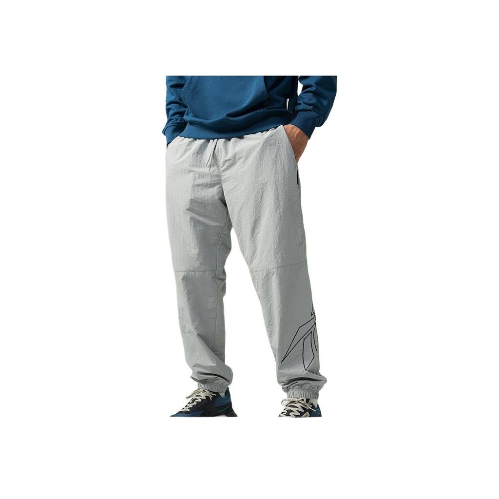 Reebok Повседневные удобные трикотажные спортивные брюки унисекс светло-серые 24FRM603UGG5