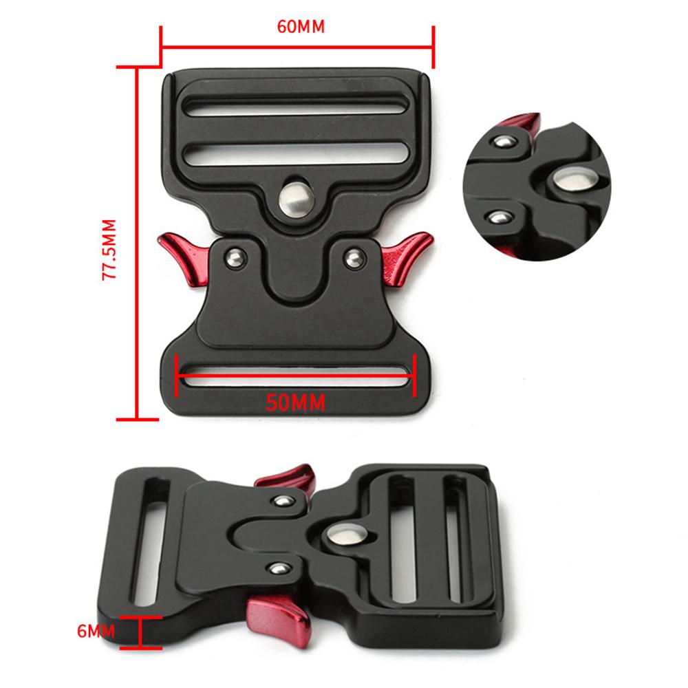 50mm 52mm Men's Heavy Duty Tactical Belt Buckle Quick Release Metal Fastener Military Style Belt Accessory Replacement Buckle