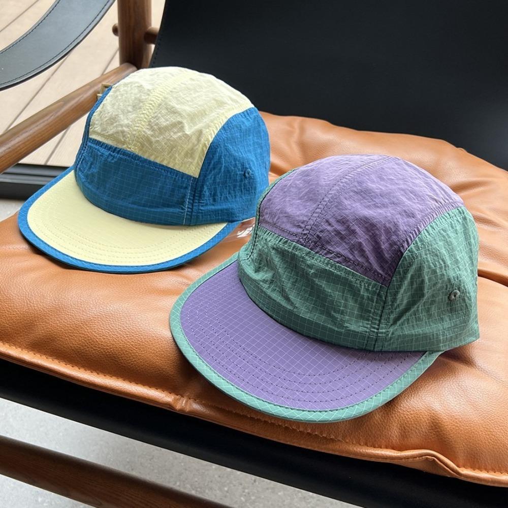 Japanese Style Sunshade Cap 5-Panel Snapback Hats Casual Sun Visor Cap Unisex