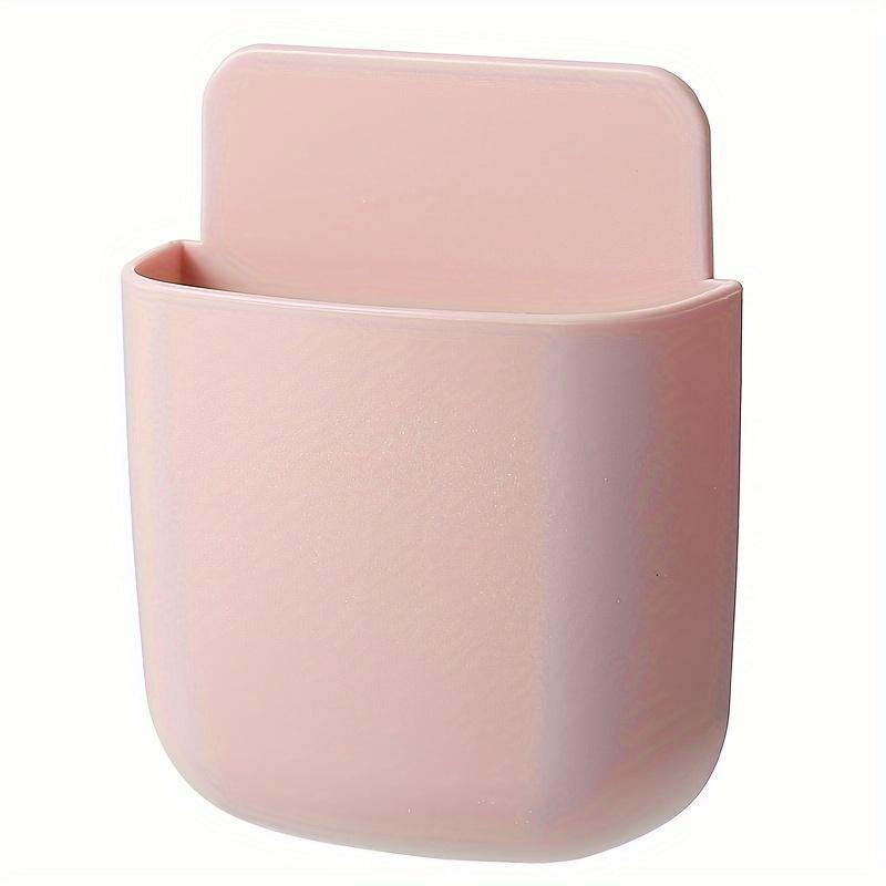 1 шт. настенный ящик для хранения без сверления используется для пульта дистанционного управления и зарядки мобильного телефона. Практичный крючок для стойки для хранения мобильных телефонов