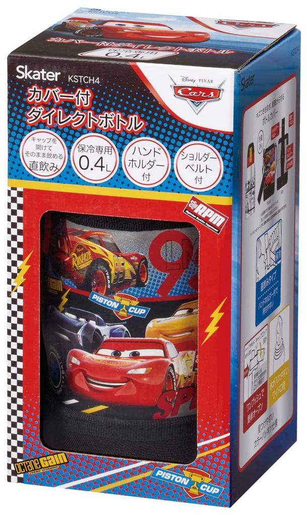 Skater Бутылка для воды из нержавеющей стали для прямого питья, легкая и поставляется со специальной широкогорлой спортивной водой для детей, для питья, 400 мл,