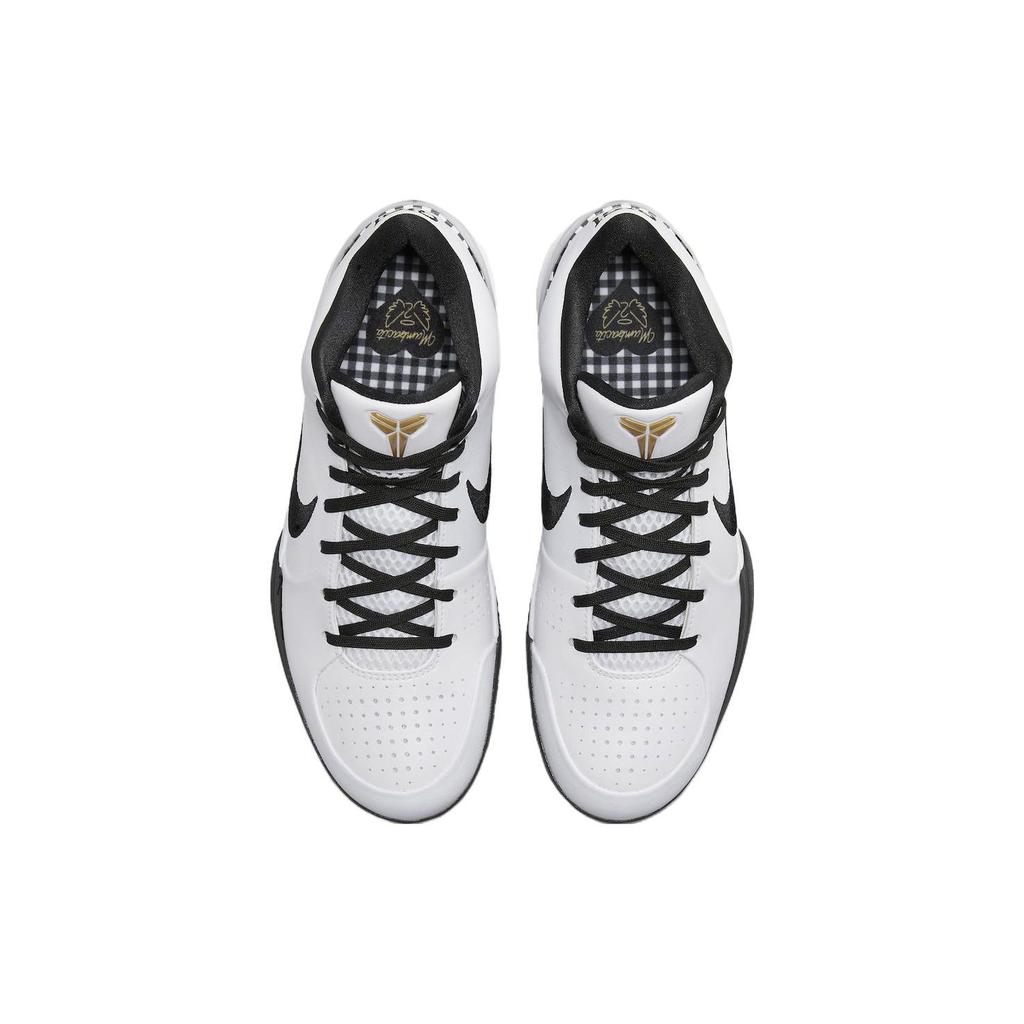 Nike Zoom Кроссовки унисекс Kobe 4 Protro Mambacita Белый Черный Металлик-Золото FJ9363-100