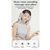 Travel Pillow U-shaped Neck Pillow Music Noise Reduction Active Noise Reduction Red Light Hot Compress Vibration Massage