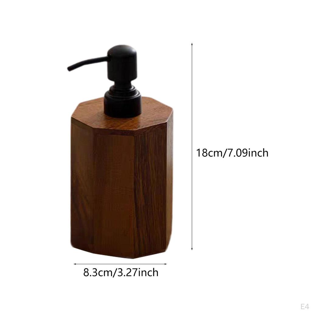 Дозатор для мыла, пустая деревянная бутылка, практичная, простой стиль, дозатор для лосьона