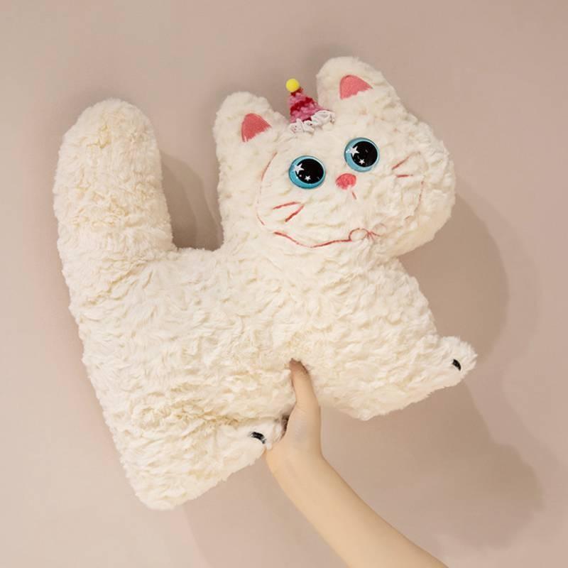 Cute Cat Cookie Plush Soft Bodied Cat Doll Ideal Hugging Pillow Birthday Gift