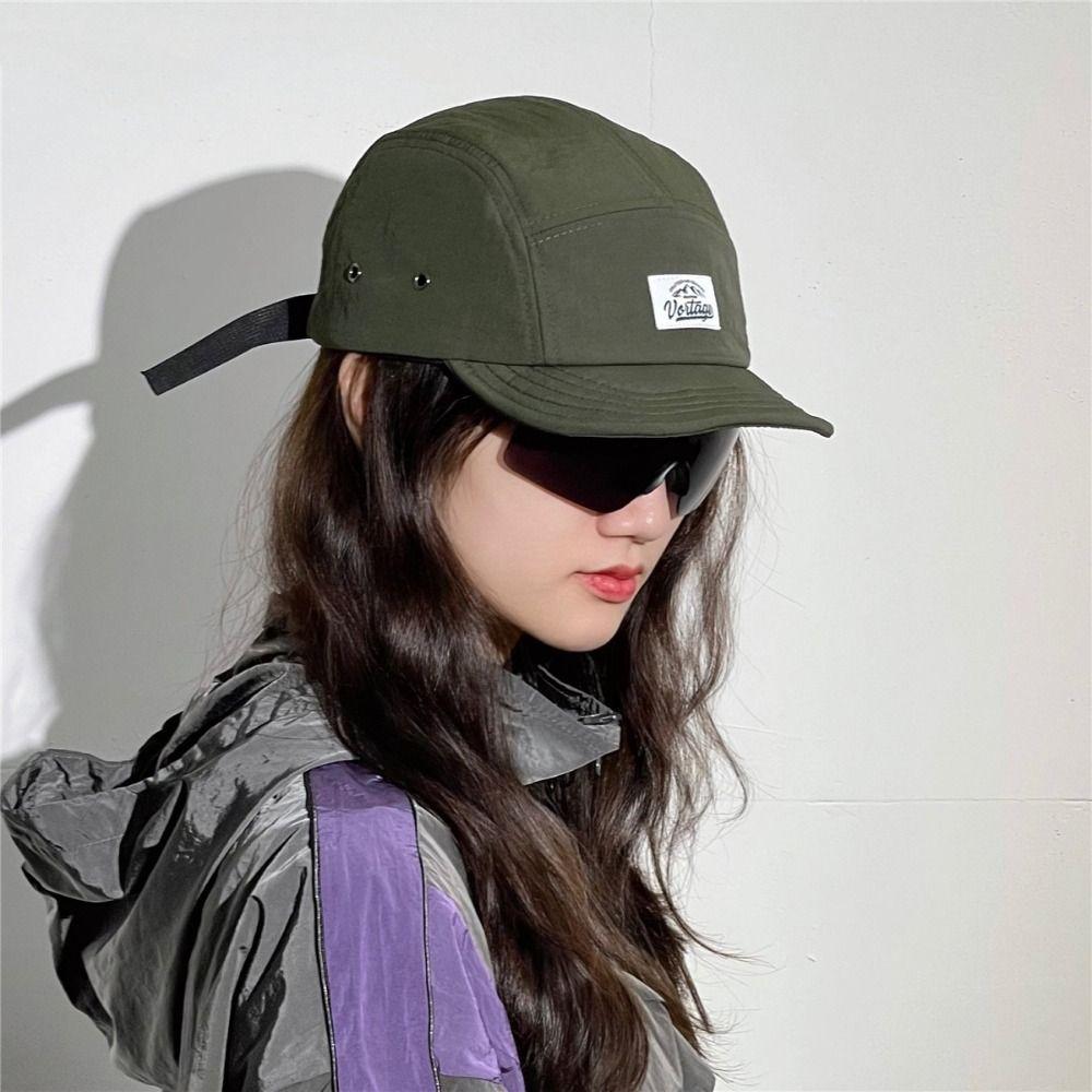 Adjustable Short Brim Baseball Cap Japanese Snapback Cap Breathable Women Sun Hat  Men/women