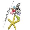 Zinc Zinc Alloy Ocean Style Keychain Candy Color Shell Tassel Pendant Beaded Starfish Turtle Keyring  Gifts