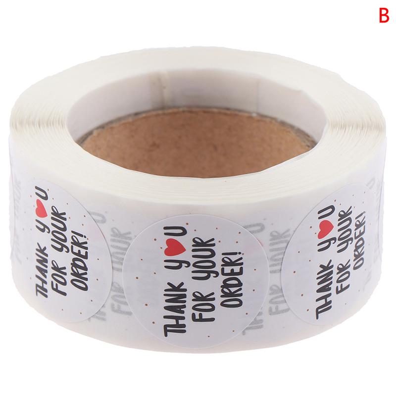 1-дюймовый рулон спасибо герметичная наклейка ручной работы декоративная наклейка