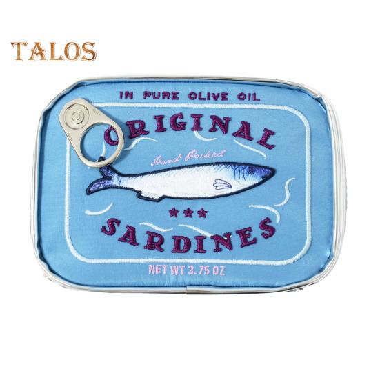 Консервированные сардины, косметичка, косметичка на молнии, косметичка для женщин, косметичка для ежедневных путешествий и деловых поездок