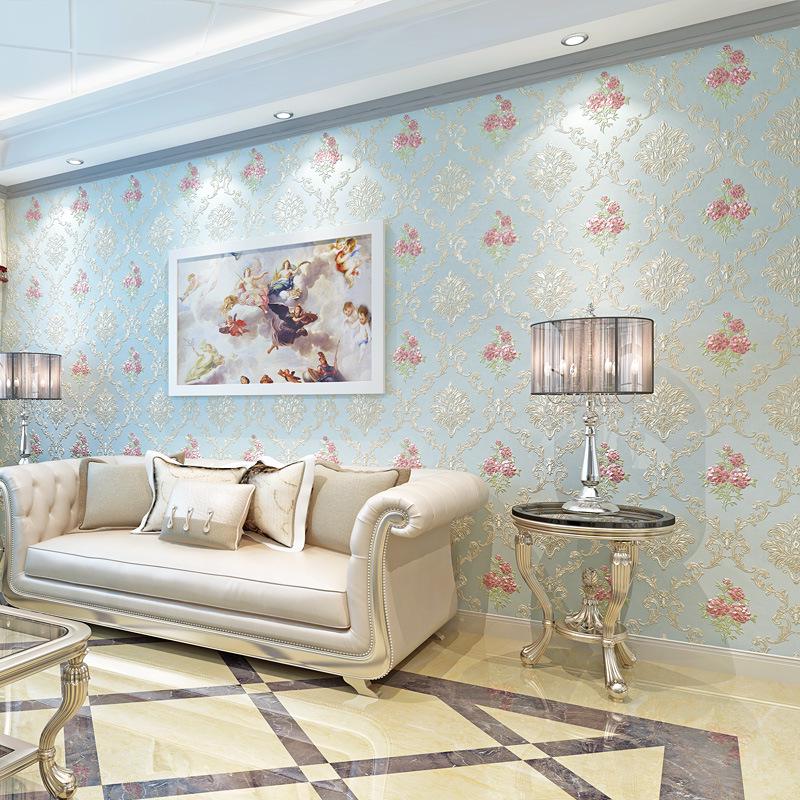 Самоклеящиеся 3D обои из нетканого материала в европейском стиле для спальни, дома, гостиной, ТВ-фона, для ремонта, наклейка на стену