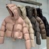 Fashion Women Duck Down Jacket with Hood Autumn Winter Warm Over Size Casual Short Thick Outwear Female Coat
