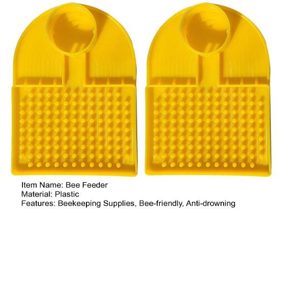 2 шт. станция для поения пчел, кормушка для пчел, совместимая с обычной бутылкой для воды, диспенсер для воды для пчелиных ульев, внутри и снаружи, принадлежности для пчеловодства
