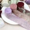 Однотонные DIY Швейные Поделки 5 Ярдов Ручная Работа Бахрома Шелковая Лента Свадебные Букеты