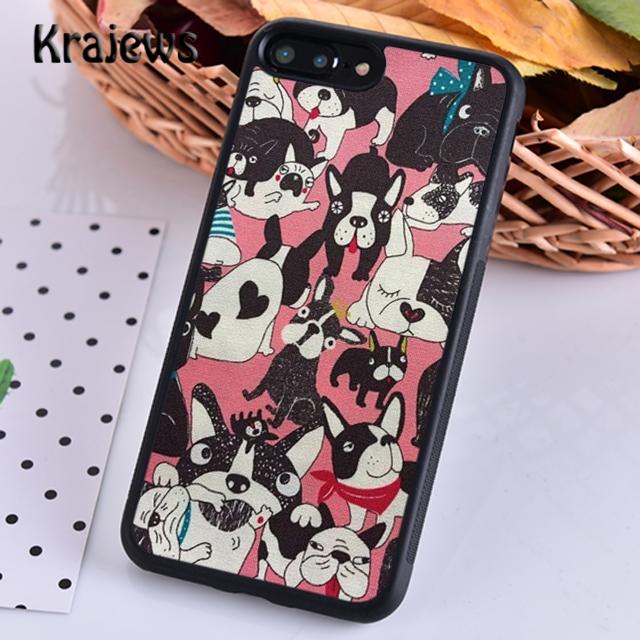 Krajews Masked Frenchie French Bulldog Puppy Phone Case For iPhone 14 5 6s 7 8 Plus XR XS 11 12 13 Pro Max Samsung S21 S22ultra