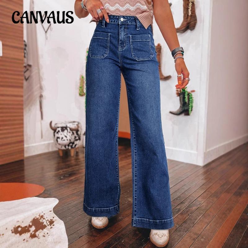 Женские весенние новые темно-синие джинсы с высокой талией и широкими штанинами, модные прямые брюки в стиле ретро