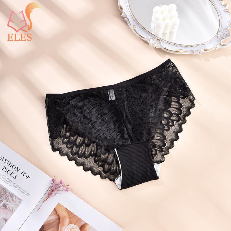 XL-4XL Plus Size Women's Briefs Underwear Lace Breathable Women's Underwear Elastic Thin Crotch Panties