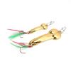 Набор из 2 шт. Вибрирующие металлические рыболовные приманки Твердые рыболовные воблеры с крючком (5гЗолото+20гЗолото)
