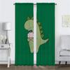 Curtains for Bedroom Cute Dinosaur Shades Window Curtain for Room 2 Panel Partition Home Interior Curtains Halloween Decoration