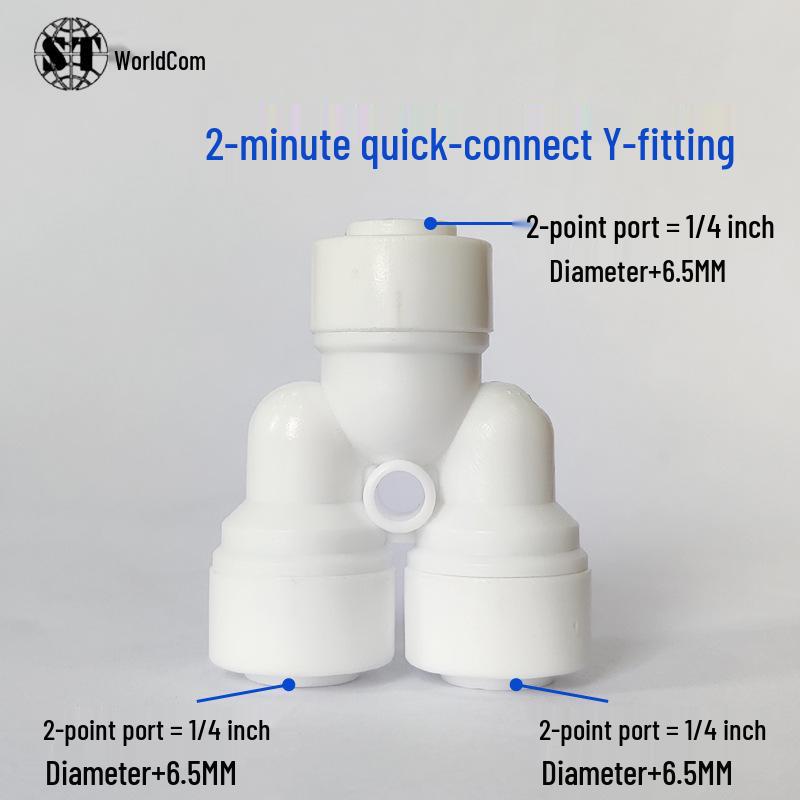 Three-Way Cardless Quick Connector RO Water Purifier for Household Use with 2, 3, and 4-Point PE Pipe Fittings