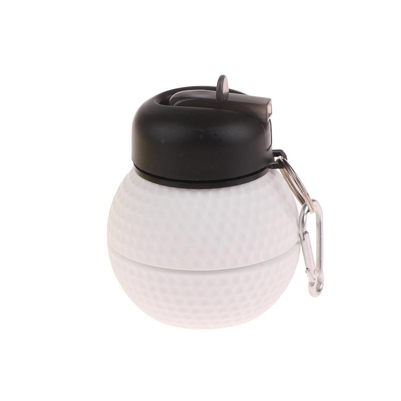 Fold Silicone Water Bottle Outdoor Basketball Football Tennis Golf Baseball Pickleball Leakproof Portable Kids Water Bottle