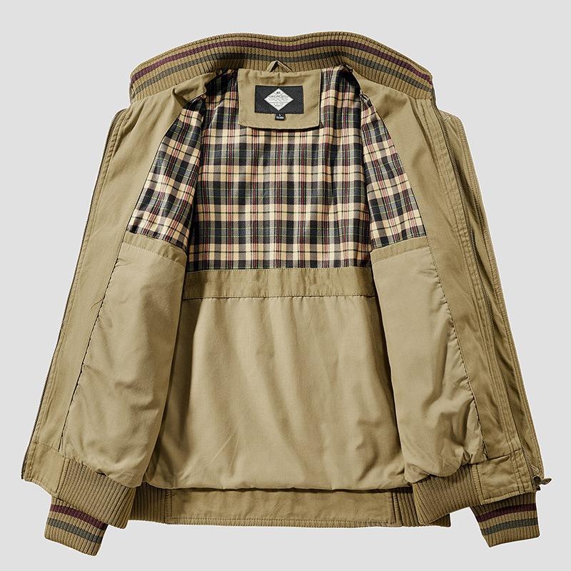 Spring Autumn Jacket Stand Collar Slim Men Fashion Casual Warm Jacket Coat Large Size 5XL Outwear Men