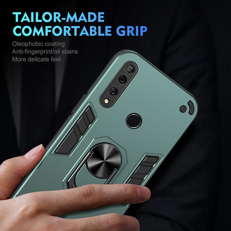 Противоударный чехол-броня с металлическим кольцом для Huawei Y9 Prime 2019 Nova 9 для Honor 50 70 90 Lite, магнитный автомобильный держатель, чехол для телефона, Funda