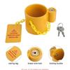 Anti Theft Gooseneck Coupler Lock Heavy Duty Coupling Lock King Pins Locks  Container Trailer