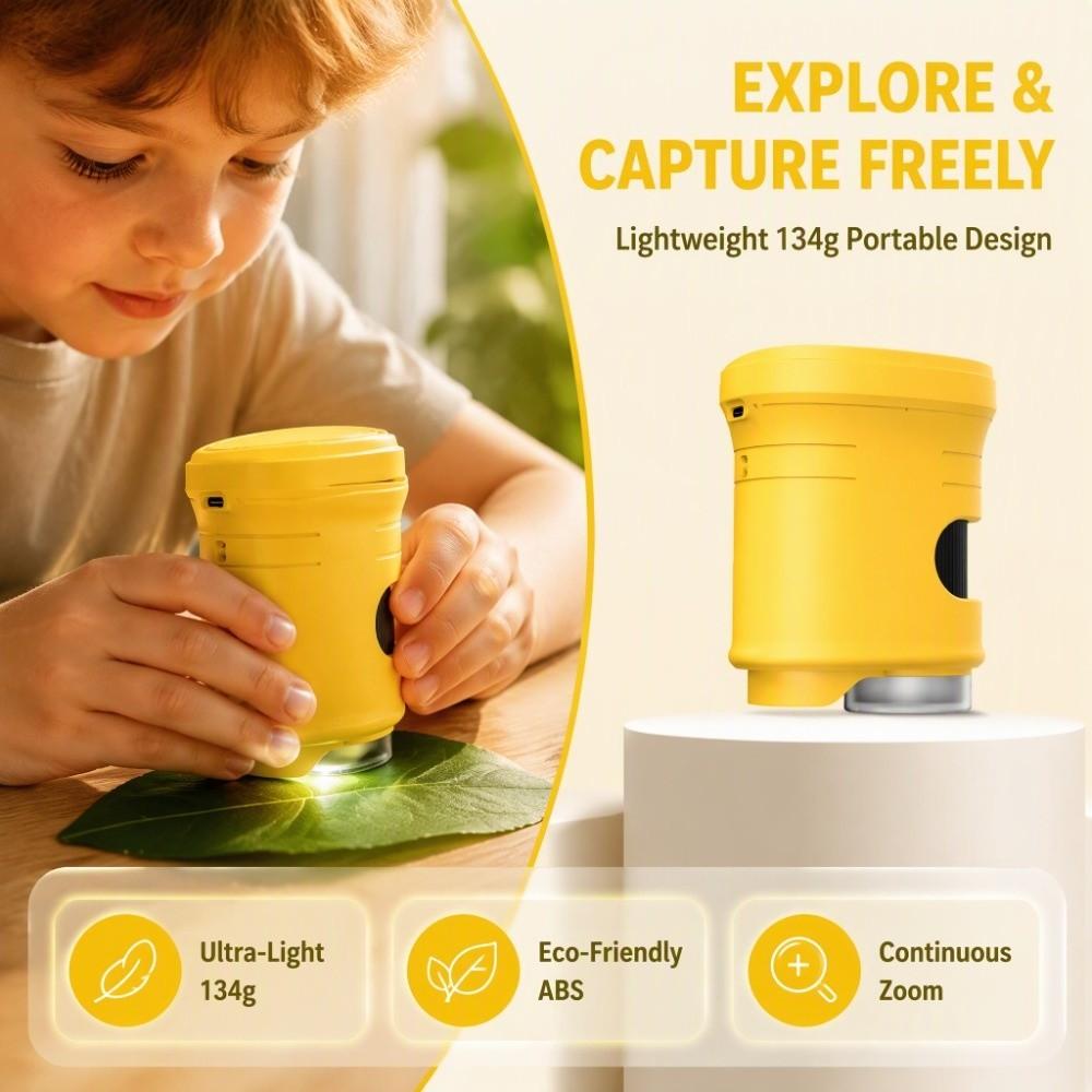 1000X Kids Microscope Portable Science Toy Primary and Secondary School Science Experiment