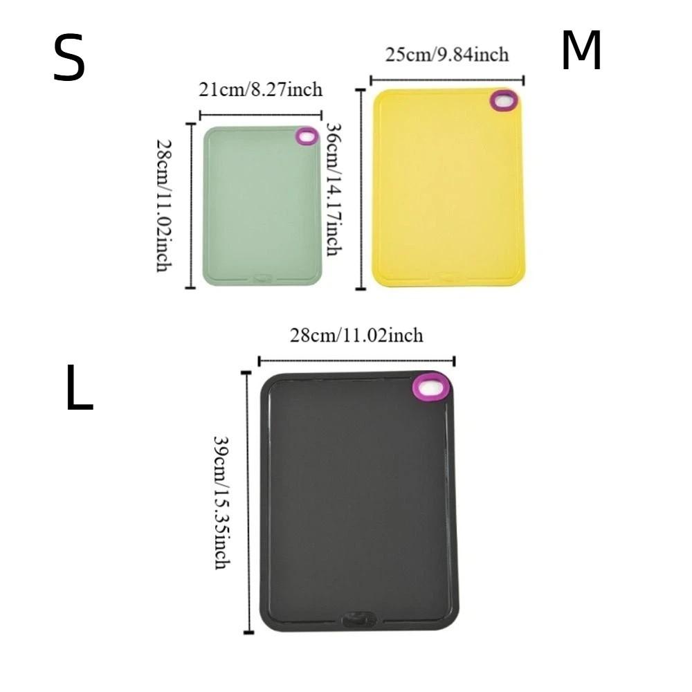Non-Slip Double-Sided Cutting Board Mildew-Resistant Hangable Charcuterie Board High Temperature Resistance TPU