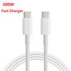 Pd 200W 10A Super Fast Charger Type-C To Type C Cable For Phone Usb-C Charging Data Line Wire 1M/1.5M/2M