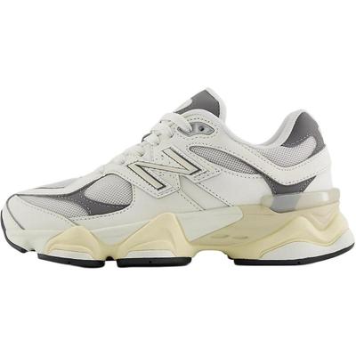 NB 9060 Износостойкие Низкие Детские Кроссовки для Повседневной Носки Бело-Серые Подростковые Кроссовки GC9060GA