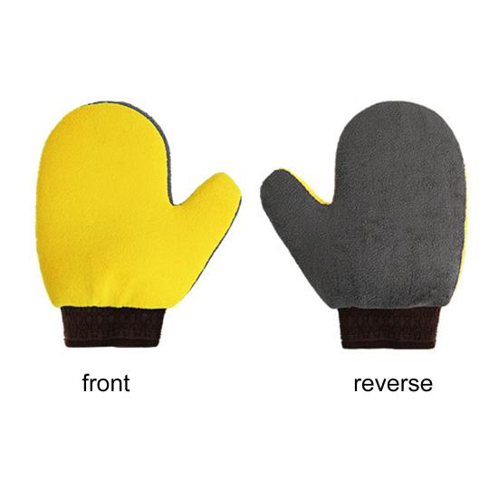 Перчатки для мытья автомобиля, утолщенные, водонепроницаемые, против царапин, мягкие, с супердетализацией, устойчивые к разрыву, автомобильные, кораллового флиса