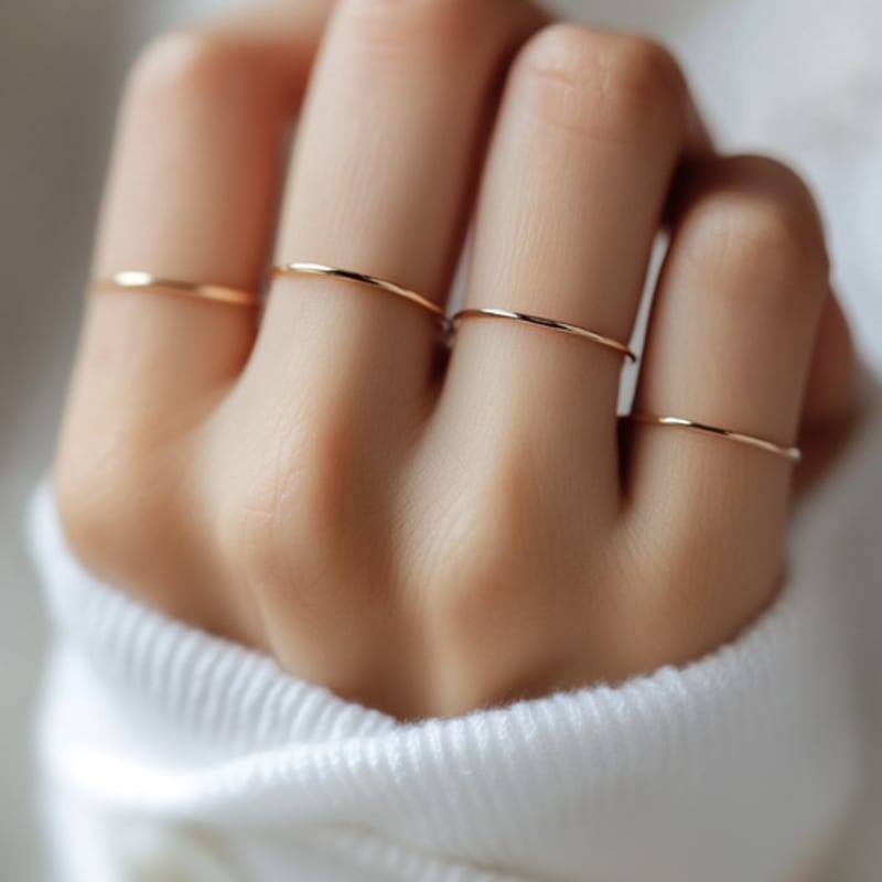 Jubiler Layered Slender Ring