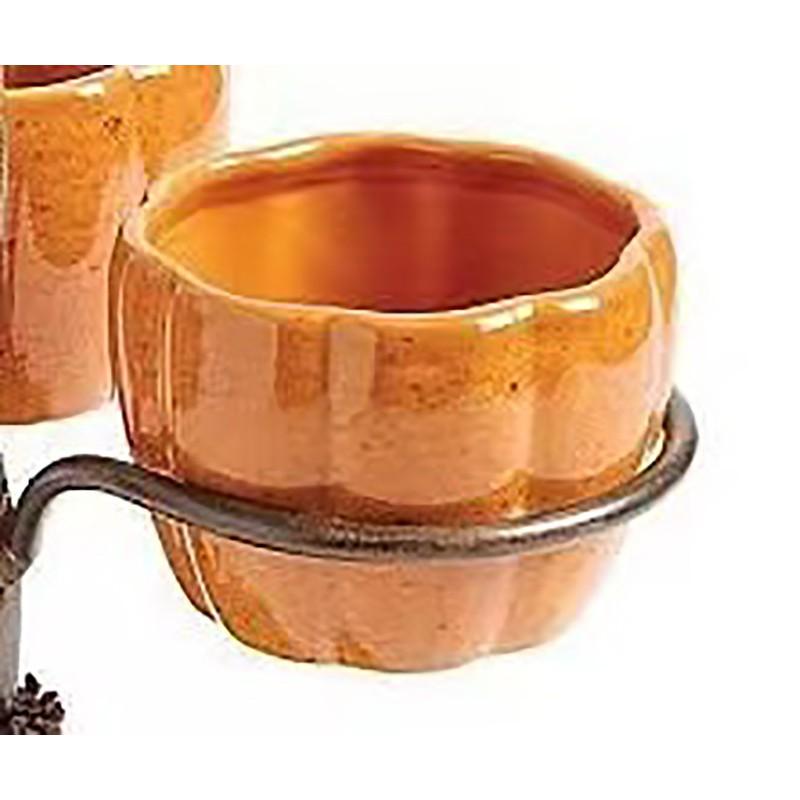 Halloween Witch Broom Pumpkin Cup Holder Tray Resin Craft Decor 3/4/6 Options
