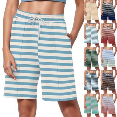 Шорты для женщин с принтом, мягкие шорты для йоги и бега с карманами