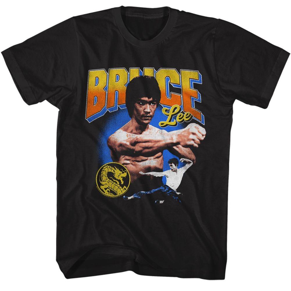 Bruce Lee Gradient Text T-Shirt