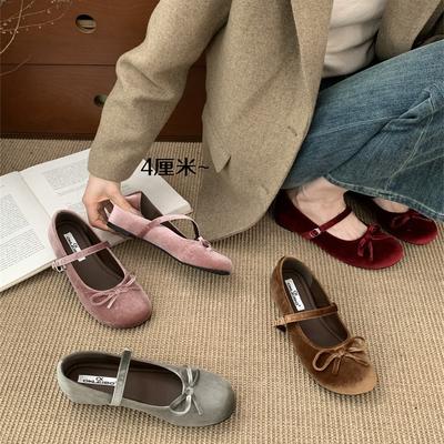 Французские туфли-лодочки на скрытой платформе для женщин, новинка 2025 года, весенне-летние, с юбочным характером, нежные, балетные, вечерние