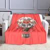 Rose-Themed Hot Air Balloon Design Patterned flannel blanket perfect for the bedroom living room, sofa, or a little nap