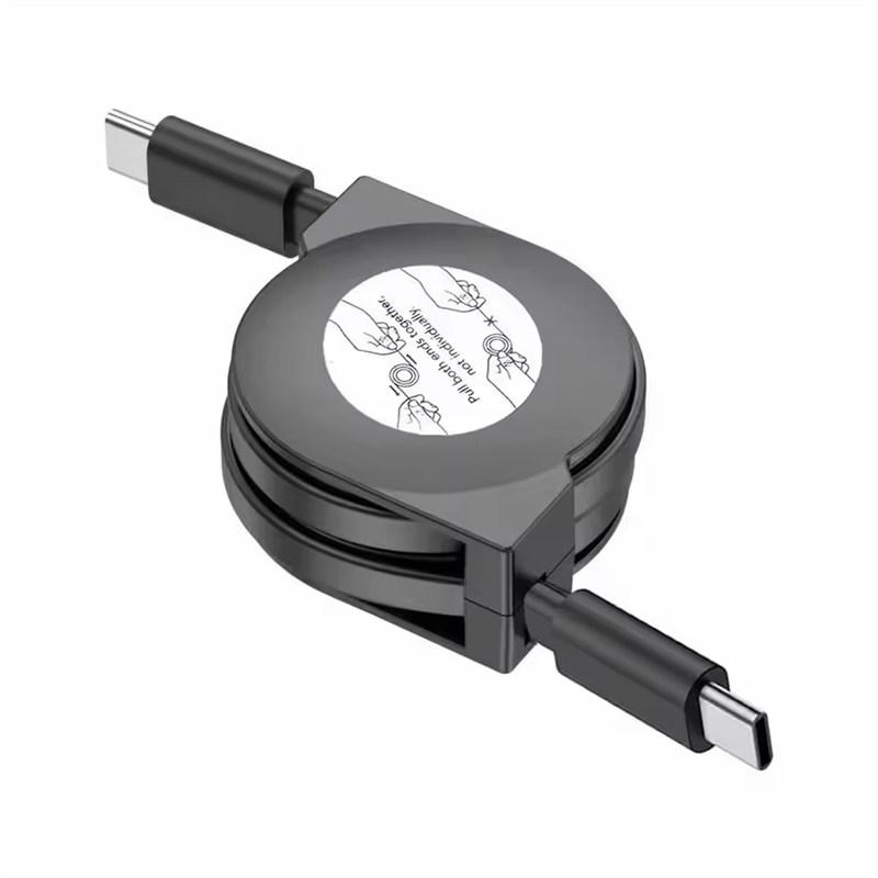 PD 60W USB C - USB C кабель для передачи данных выдвижной шнур для быстрой зарядки ноутбука совместимый с телефонами Type C Switch планшетами