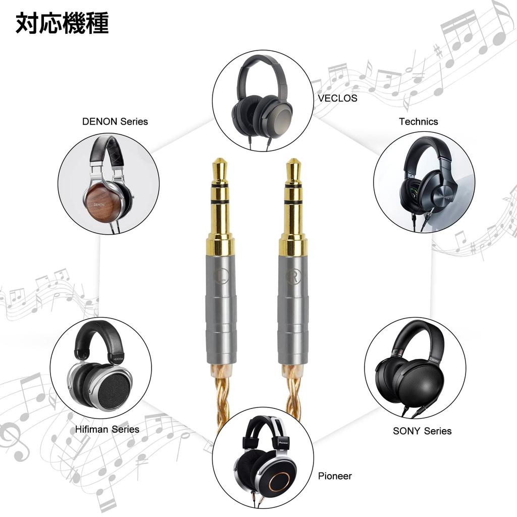 okcsc ZT16 16-Core Pure Copper Headphone Replacement Cable, 4.4mm Balanced to Dual 3.5mm