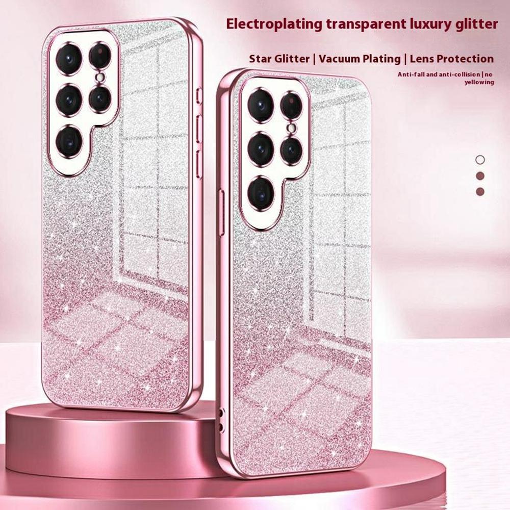 For Samsung Galaxy S26 Ultra Case Electroplating Gradient Glitter TPU Phone Cover