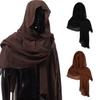 Medieval Knight Shawl Cloak Costume Renaissance Half Shoulder Cape Scarf Dress-Up Halloween