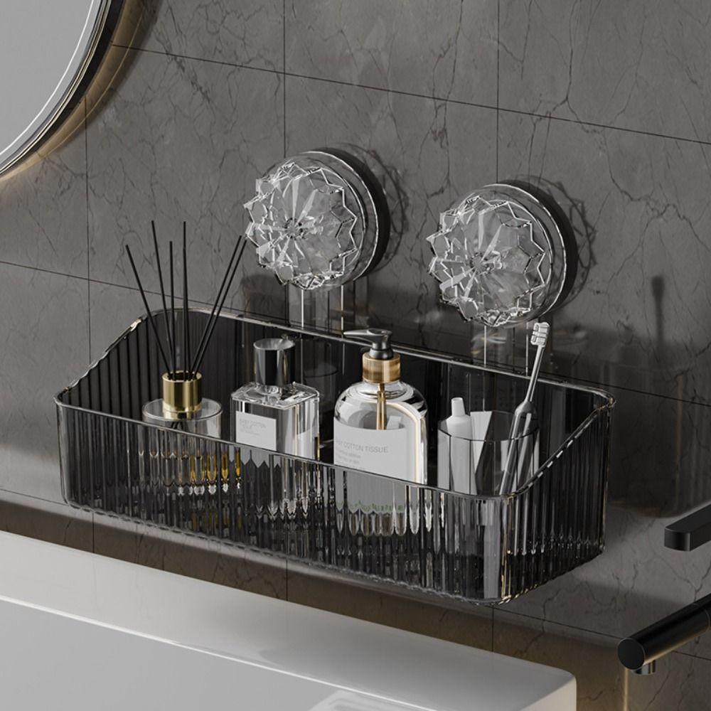 Безпробивная присоска, устойчивая полка, сливная корзина, практичная полка для хранения, туалет