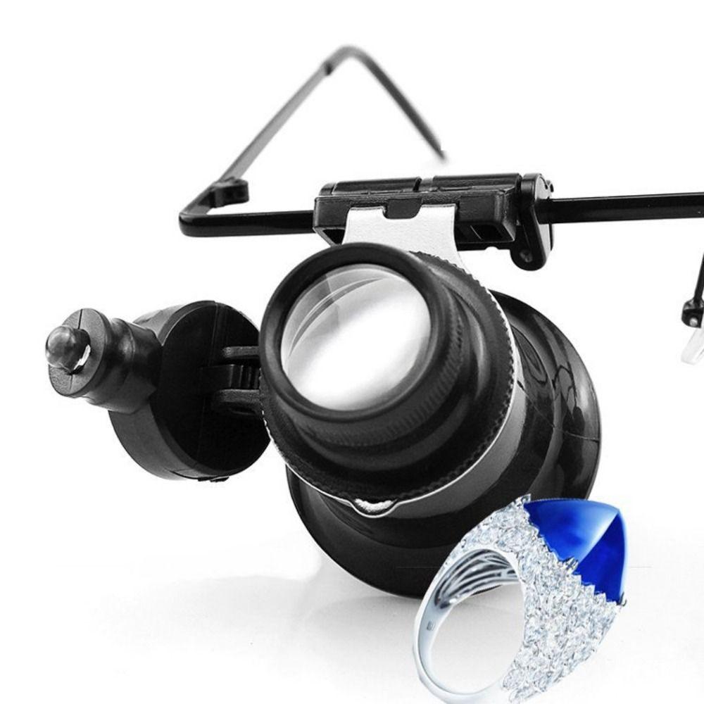 Hands-free 20X Lens Magnifying Eyewear Jewelers Repair Wearing Magnifier  Precision Work